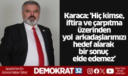 Karaca: ‘Hiç kimse, iftira ve çarpıtma üzerinden yol  arkadaşlarımızı hedef alarak bir sonuç elde edemez’