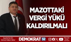 MAZOTTAKİ VERGİ YÜKÜ KALDIRILMALI