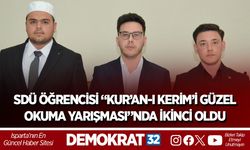 SDÜ ÖĞRENCİSİ “KUR’AN-I KERİM’İ GÜZEL OKUMA YARIŞMASI”NDA İKİNCİ OLDU