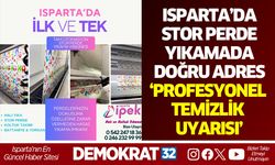 ISPARTA’DA STOR PERDE YIKAMADA DOĞRU ADRES: PROFESYONEL TEMİZLİK UYARISI