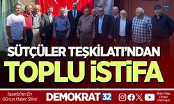 SÜTÇÜLER TEŞKİLATI’NDAN TOPLU İSTİFA