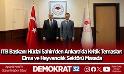 ITB Başkanı Hüdai Şahin’den Ankara’da Kritik Temaslar: Elma ve Hayvancılık Sektörü Masada