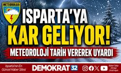 Isparta’ya Kar Geliyor! Meteoroloji Tarih Vererek Uyardı