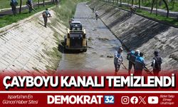 ÇAYBOYU KANALI TEMİZLENDİ