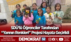 SDÜ’lü Öğrenciler Tarafından “Yarının Renkleri” Projesi Hayata Geçirildi