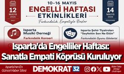 Isparta'da Engelliler Haftası: Sanatla Empati Köprüsü Kuruluyor