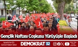 Gençlik Haftası Coşkusu Yürüyüşle Başladı