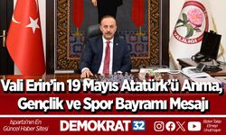 Vali Erin’in 19 Mayıs Atatürk’ü Anma, Gençlik ve Spor Bayramı Mesajı