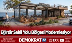 Eğirdir Sahil Yolu Bölgesi Modernleşiyor