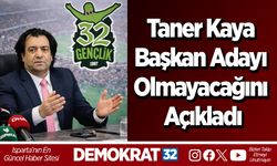Taner Kaya Başkan Adayı Olmayacağını Açıkladı