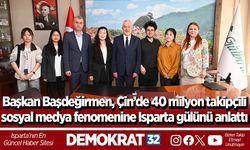 Başkan Başdeğirmen, Çin’de 40 milyon takipçili sosyal medya fenomenine Isparta gülünü anlattı