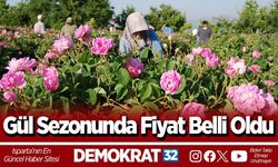 Gül Sezonunda Fiyat Belli Oldu