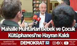 Mahalle muhtarları Bebek ve Çocuk Kütüphanesi’ne hayran kaldı