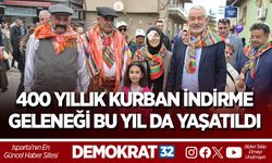 400 YILLIK KURBAN İNDİRME GELENEĞİ BU YIL DA YAŞATILDI