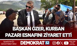 BAŞKAN ÖZER, KURBAN PAZARI ESNAFINI ZİYARET ETTİ