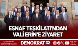 ESNAF TEŞKİLATI’NDAN VALİ ERİN’E ZİYARET