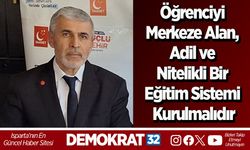 Öğrenciyi Merkeze Alan, Adil ve Nitelikli Bir Eğitim Sistemi Kurulmalıdır