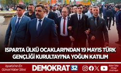 ISPARTA ÜLKÜ OCAKLARI’NDAN 19 MAYIS TÜRK GENÇLİĞİ KURULTAYI’NA YOĞUN KATILIM