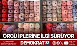 ÖRGÜ İPLERİNE İLGİ SÜRÜYOR