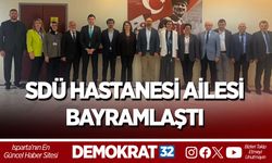 SDÜ HASTANESİ AİLESİ BAYRAMLAŞTI