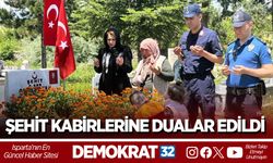 ŞEHİT KABİRLERİNE DUALAR EDİLDİ