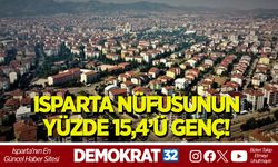 ISPARTA NÜFUSUNUN YÜZDE 15,4’Ü GENÇ!