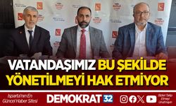 VATANDAŞIMIZ BU ŞEKİLDE YÖNETİLMEYİ HAK ETMİYOR