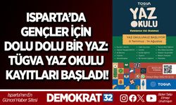 ISPARTA’DA GENÇLER İÇİN DOLU DOLU BİR YAZ: TÜGVA YAZ OKULU KAYITLARI BAŞLADI!