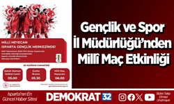 Gençlik ve Spor İl Müdürlüğü’nden Millî Maç Etkinliği