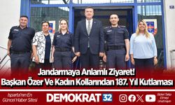 Jandarmaya Anlamlı Ziyaret! Başkan Özer Ve Kadın Kollarından 187. Yıl Kutlaması
