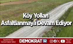 Köy Yolları Asfaltlanmaya Devam Ediyor