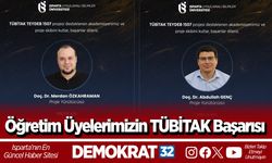Öğretim Üyelerimizin TÜBİTAK Başarısı