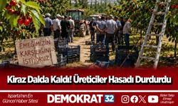 Kiraz Dalda Kaldı! Üreticiler Hasadı Durdurdu