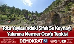 Tota Yaylası'ndaki Şifalı Su Kaynağı Yakınına Mermer Ocağı Tepkisi