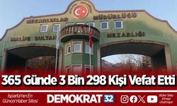 365 Günde 3 Bin 298 Kişi Vefat Etti