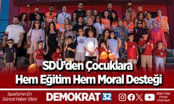 SDÜ’den Çocuklara Hem Eğitim Hem Moral Desteği