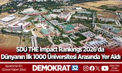 SDÜ THE Impact Rankings 2026'da Dünyanın İlk 1000 Üniversitesi Arasında Yer Aldı