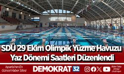 SDÜ 29 Ekim Olimpik Yüzme Havuzu Yaz Dönemi Saatleri Düzenlendi