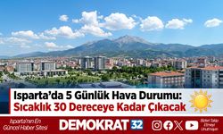 Isparta’da 5 Günlük Hava Durumu: Sıcaklık 30 Dereceye Kadar Çıkacak