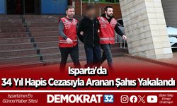 Isparta'da 34 Yıl Hapis Cezasıyla Aranan Şahıs Yakalandı