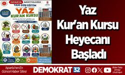 Yaz Kur'an Kursu Heyecanı Başladı