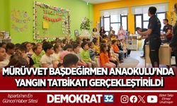 MÜRÜVVET BAŞDEĞİRMEN ANAOKULU'NDA YANGIN TATBİKATI GERÇEKLEŞTİRİLDİ