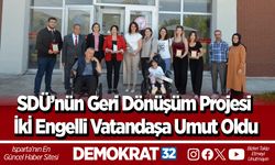 SDÜ’nün Geri Dönüşüm Projesi İkİ Engelli Vatandaşa Umut Oldu