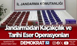 Jandarmadan Kaçakçılık ve Tarihi Eser Operasyonları
