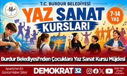 Burdur Belediyesi’nden Çocuklara Yaz Sanat Kursu Müjdesi