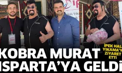 Kobra Murat Isparta’ya geldi! İpek Halı Yıkama’yı ziyaret etti