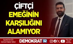ÇİFTÇİ EMEĞİNİN KARŞILIĞINI ALAMIYOR