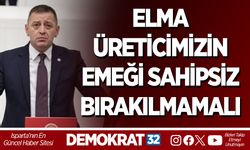 ELMA ÜRETİCİMİZİN EMEĞİ SAHİPSİZ BIRAKILMAMALI