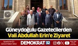 Güneydoğulu Gazetecilerden Vali Erin’e Ziyaret