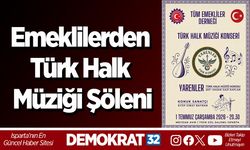 Emeklilerden Türk Halk Müziği Şöleni